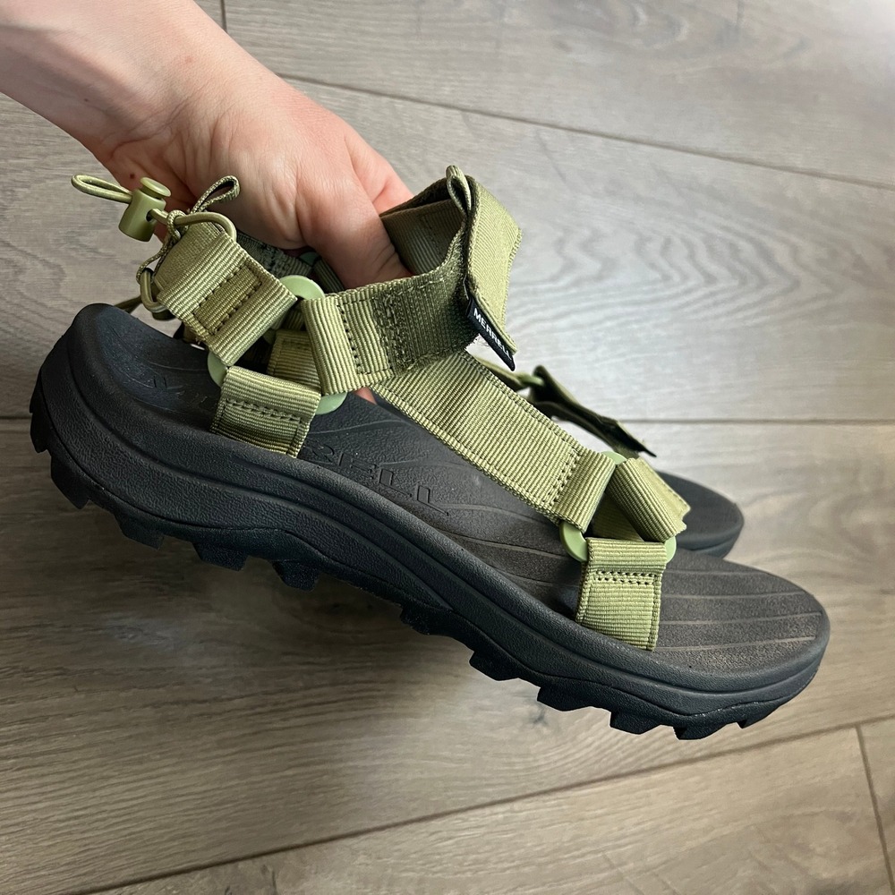 Merrell Speed Fusion Web Sport Sandals Green Black Mens US 8 Hiking Camping - Picture 4 of 10